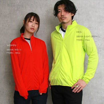 ドライジップジャケット 長袖 吸汗速乾 UVカット 品番200358 商品画像12
