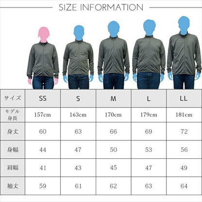 ドライジップジャケット 長袖 吸汗速乾 UVカット 品番200358 商品画像17