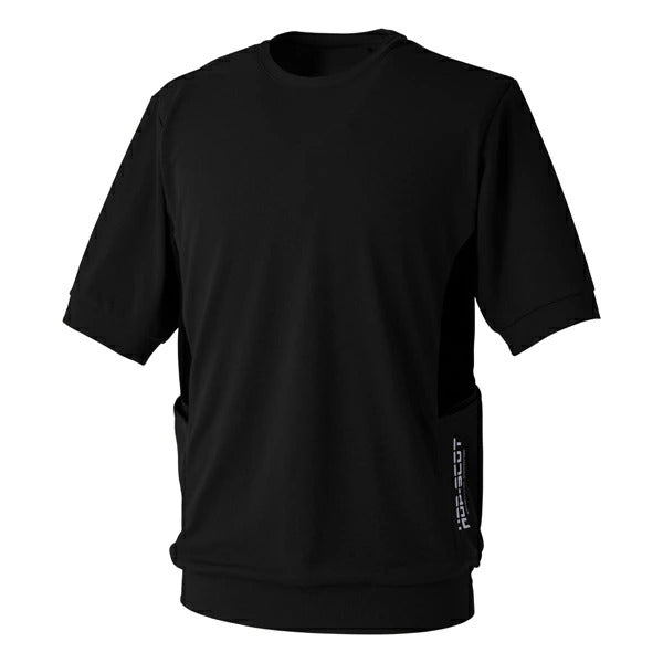 HOP-SCOT 半袖Tシャツ エアライトアークエッジポケット 作業服 作業着 メンズ レディース 春夏 吸汗速乾 軽量 ストレッチ 高通気 消臭 脇ポケット ユニセックス