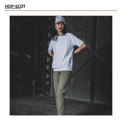 HOP-SCOT カーゴパンツ エアライトドライ ワークカーゴ 作業服 作業着 メンズ 春夏 軽量 吸汗速乾 ストレッチ 帯電防止 ユニセックス