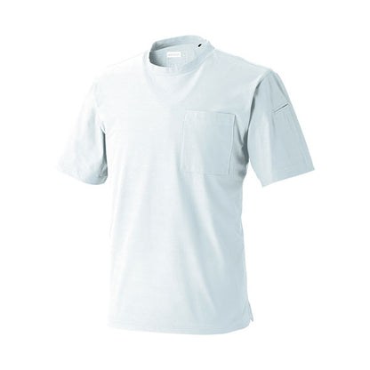 HOP-SCOT 半袖Tシャツ UVドライストレッチ 作業服 作業着 メンズ 春夏 吸汗速乾 通気性 UVカット 消臭 ストレッチ 胸ポケット 袖ペン差し