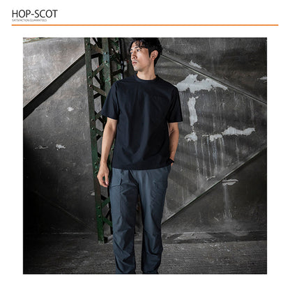 HOP-SCOT カーゴパンツ UVドライストレッチ ジョッパーズカーゴ 作業服 作業着 メンズ 春夏 吸汗速乾 通気性 UVカット 消臭 ストレッチ 裾ゴム カーゴ ワークパンツ