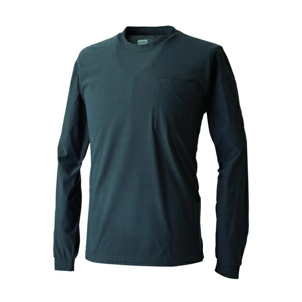 HOP-SCOT UVドライストレッチ長袖Tシャツ メンズ 春夏 作業服 作業着 長袖Tシャツ 吸汗速乾 UVカット ストレッチ 消臭 通気性 軽量