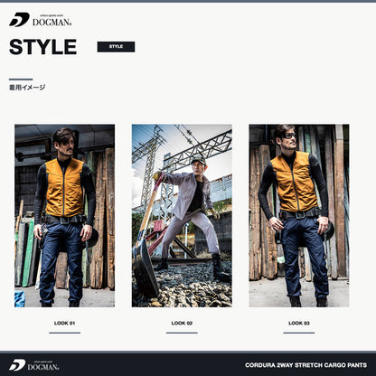 DOGMAN UR コーデュラ2WAYストレッチカーゴパンツ メンズ 通年 オールシーズン 作業ズボン 作業服 作業着 ワークパンツ 耐摩耗 軽量 ストレッチ CUC
