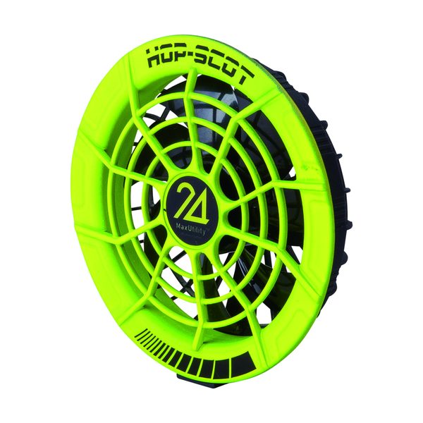 HOP-SCOT MAX.24V フリーアジャストファン 専用ケーブル付き ファンユニット 作業服 ファン付きウェア 空調ウェア 交換用 予備用 春夏 CUC