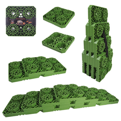 RV レベリングパッド L キャンピングカー 安定設置 水平調整 耐久性抜群 軽量 頑丈 車中泊用 キャンプ場 整備 アウトドア outdoor