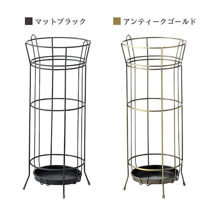 傘立て傘入れアンブレラスタンド玄関かさ収納ヴィンテージ調アンティークシックレトロスチール丈夫北欧コンパクト省スペーススリム水受けトレー付き通気性清潔おしゃれカフェシンプル安定感店舗ナチュラルかわいい一人暮らしブラックazm家具