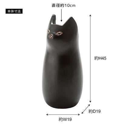 傘立て傘入れアンブレラスタンド玄関かさ収納ポスター収納フラワーベースインテリア置物レトロ猫ねこキャット猫モチーフ陶器コンパクト省スペーススリムおしゃれカフェシンプル安定感店舗ナチュラルかわいい一人暮らし室内室外屋外azm家具