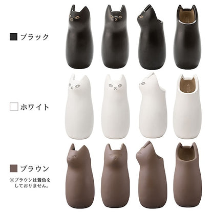 傘立て傘入れアンブレラスタンド玄関かさ収納ポスター収納フラワーベースインテリア置物レトロ猫ねこキャット猫モチーフ陶器コンパクト省スペーススリムおしゃれカフェシンプル安定感店舗ナチュラルかわいい一人暮らし室内室外屋外azm家具