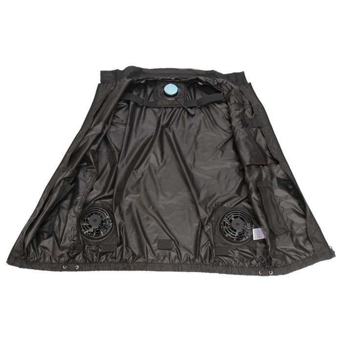 ペルチェファンベスト 冷却ベスト 空調ウェア メンズ 夏 作業服 ペルチェ素子 ファン付き バッテリー付き 熱中症対策 軽量 薄型 黒 M/L/XL/XXL outdoor