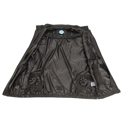 ペルチェファンベスト 冷却ベスト 空調ウェア メンズ 夏 作業服 ペルチェ素子 ファン付き バッテリー付き 熱中症対策 軽量 薄型 黒 M/L/XL/XXL outdoor