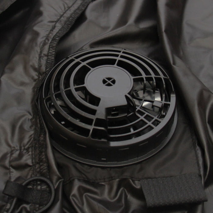 ペルチェファンベスト 冷却ベスト 空調ウェア メンズ 夏 作業服 ペルチェ素子 ファン付き バッテリー付き 熱中症対策 軽量 薄型 黒 M/L/XL/XXL outdoor