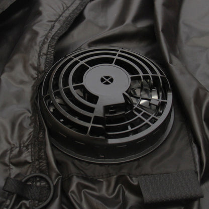 ペルチェファンベスト 冷却ベスト 空調ウェア メンズ 夏 作業服 ペルチェ素子 ファン付き バッテリー付き 熱中症対策 軽量 薄型 黒 M/L/XL/XXL outdoor