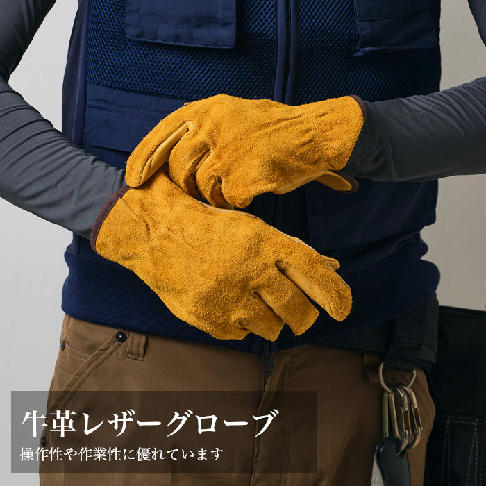 牛革 レザーグローブ 本革 耐久性 防寒 作業用 バイク用 outdoor
