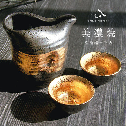 美濃焼 toki minoyaki japan 冷酒器 セット 酒器セット お猪口 冷酒 徳利 おちょこ ペア とっくり 酒器 黒結晶片口金巻 陶器 手作り 2号 食器 結婚祝い 還暦祝い 祝い 還暦 プレゼント ギフト ギフトセット 食器セット お土産 誕生日 贈り物 お祝い 母の日 父の日