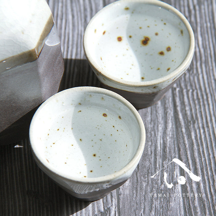 美濃焼 toki minoyaki japan 冷酒器 セット 酒器セット お猪口 冷酒 徳利 おちょこ ペア とっくり ぐい呑み 酒器 陶器 手作り 2号 食器 結婚祝い 還暦祝い 祝い 還暦 プレゼント ギフト ギフトセット 食器セット お土産 誕生日 贈り物 お祝い 母の日 父の日