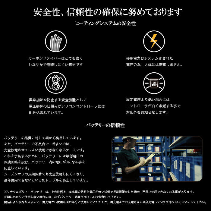 CROSS HEAT 電熱ベスト バッテリー別売 ヒーターベスト 防寒ベスト USB給電 冬用作業着 アウトドア 通勤 バイク