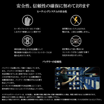 CROSS HEAT 電熱ベスト バッテリー別売 ヒーターベスト 防寒ベスト USB給電 冬用作業着 アウトドア 通勤 バイク