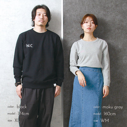 noisycode ワンポイント スウェット トレーナー オリジナル レディース メンズ ブランド デザインパーカー ペア 綿100% 長袖 おしゃれ プリント ロゴ 文字 英字