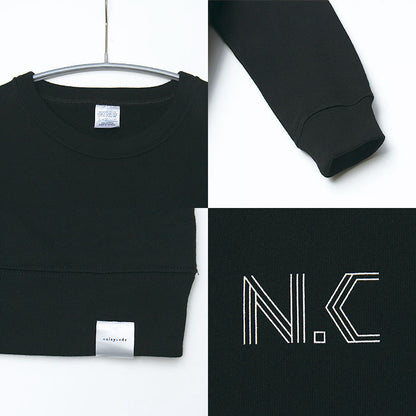 noisycode ワンポイント スウェット トレーナー オリジナル レディース メンズ ブランド デザインパーカー ペア 綿100% 長袖 おしゃれ プリント ロゴ 文字 英字