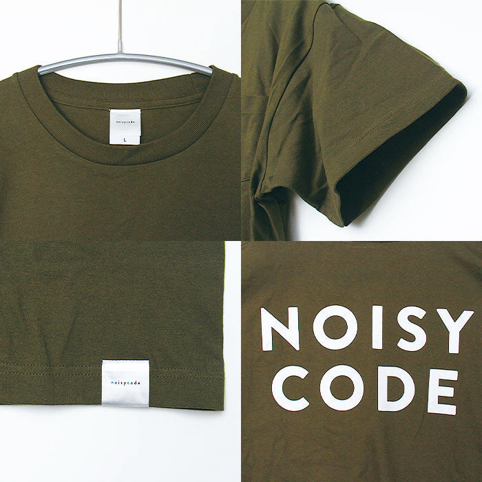 noisycode tシャツ バックロゴ オリジナル レディース メンズ ブランド デザインtシャツ ペア 綿100% 半袖 おしゃれ プルオーバー プリント ロゴ 文字 英字