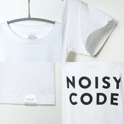 noisycode tシャツ バックロゴ オリジナル レディース メンズ ブランド デザインtシャツ ペア 綿100% 半袖 おしゃれ プルオーバー プリント ロゴ 文字 英字
