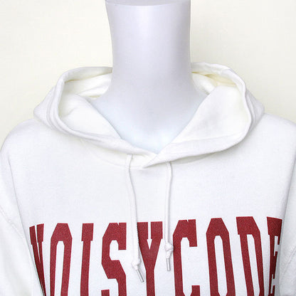 noisycode パーカー レディース 綿100% 綿 コットン100 メンズ 長袖 カレッジロゴ オリジナル フーディー フード プルオーバー デザイン ロゴ プリント 英字