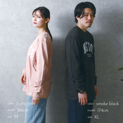 noisycode tシャツ オリジナル カレッジTシャツ カレッジロゴ レディース メンズ ブランド デザインtシャツ ペア 綿100% 長袖 おしゃれ プルオーバー プリント