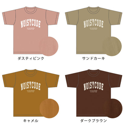 noisycode tシャツ オリジナル カレッジTシャツ カレッジロゴ レディース メンズ ブランド デザインtシャツ ペア 綿100% 半袖 おしゃれ プルオーバー プリント