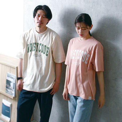 noisycode tシャツ オリジナル カレッジTシャツ カレッジロゴ レディース メンズ ブランド デザインtシャツ ペア 綿100% 半袖 おしゃれ プルオーバー プリント