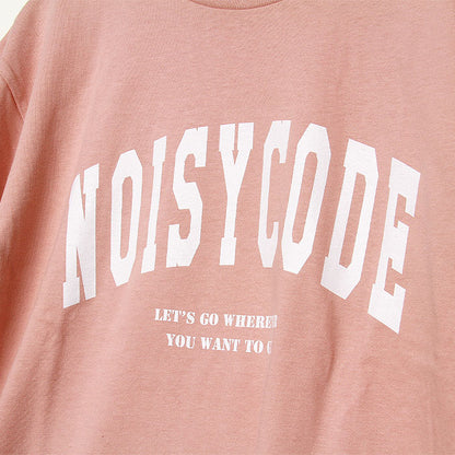noisycode tシャツ オリジナル カレッジTシャツ カレッジロゴ レディース メンズ ブランド デザインtシャツ ペア 綿100% 半袖 おしゃれ プルオーバー プリント