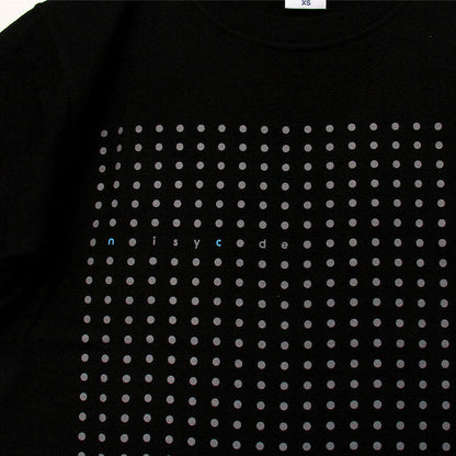noisycode tシャツ オリジナル レディース メンズ ブランド デザインtシャツ 綿100% 厚手 7.4oz 春 夏 半袖 おしゃれ プルオーバー ドット ロゴ プリント