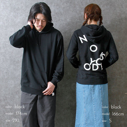 noisycode トップス パーカー オリジナル レディース メンズ ブランド デザインパーカー バックロゴ バックプリント プリント プリントパーカー ペア 綿100%