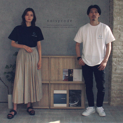 noisycode tシャツ オリジナル レディース メンズ ブランド デザインtシャツ 綿100% 厚手 7.4oz 春 夏 半袖 おしゃれ プルオーバー ヘッドホン