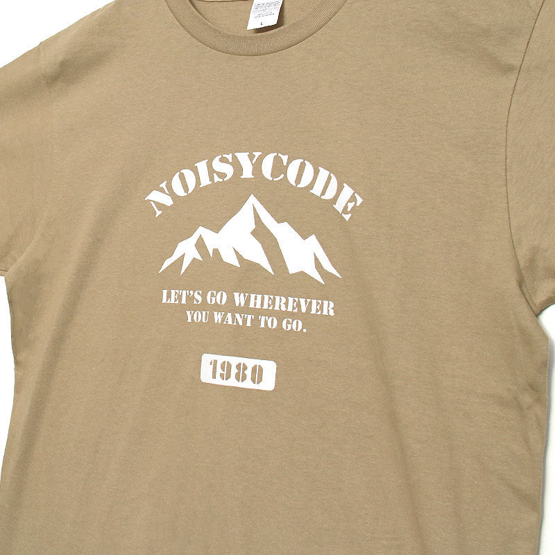 noisycode tシャツ キッズ 女の子 男の子 オリジナル カレッジTシャツ カレッジロゴ 山 ブランド 家族 お揃い デザインtシャツ ペア 綿100% 半袖 おしゃれ