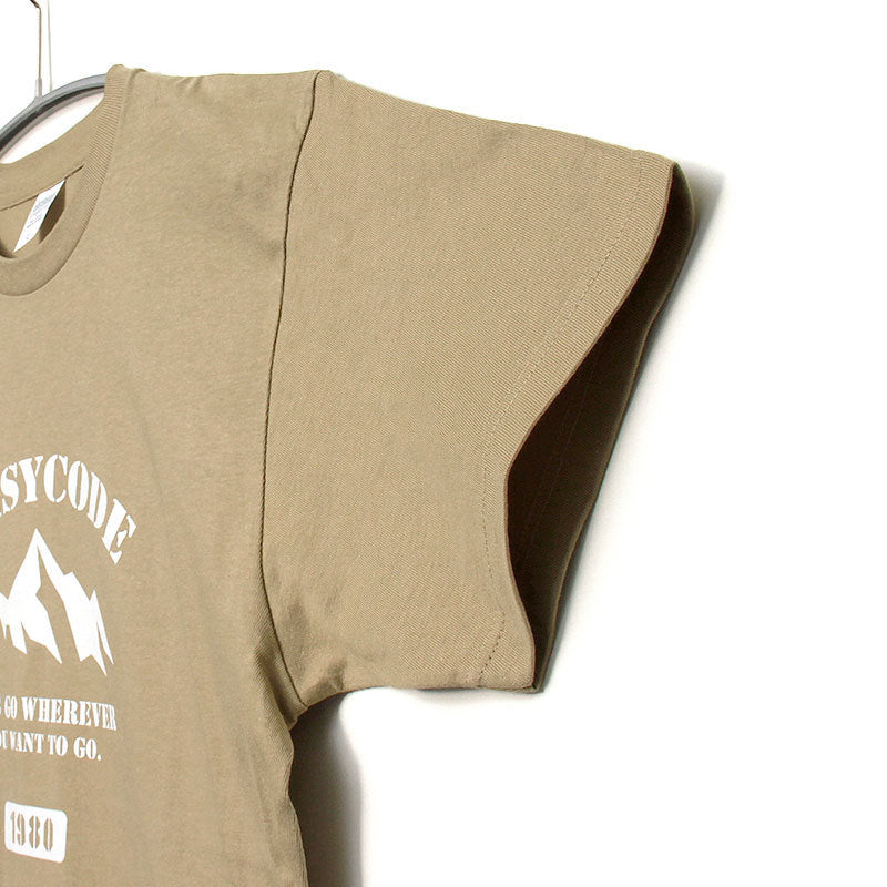 noisycode tシャツ オリジナル カレッジTシャツ カレッジロゴ 山 レディース メンズ ブランド デザインtシャツ ペア 綿100% 半袖 おしゃれ プルオーバー