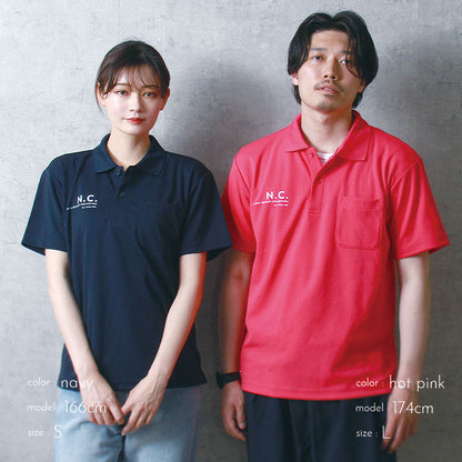 noisycode ポロシャツ オリジナル ポロ レディース メンズ ブランド ポケット付 ポケット デザインポロシャツ ペア 半袖 おしゃれ プルオーバー プリント ロゴ