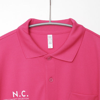 noisycode ポロシャツ オリジナル ポロ レディース メンズ ブランド ポケット付 ポケット デザインポロシャツ ペア 半袖 おしゃれ プルオーバー プリント ロゴ