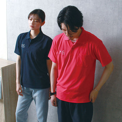 noisycode ポロシャツ オリジナル ポロ レディース メンズ ブランド ポケット付 ポケット デザインポロシャツ ペア 半袖 おしゃれ プルオーバー プリント ロゴ