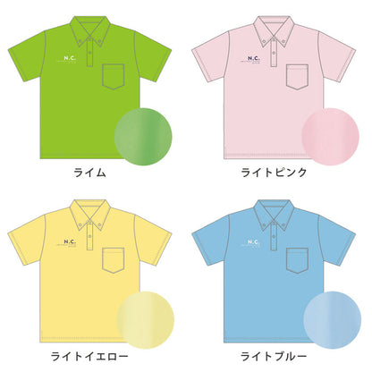 noisycode ポロシャツ オリジナル ポロ レディース メンズ ブランド ボタンダウン ボタン デザインポロシャツ ペア 半袖 おしゃれ プルオーバー プリント ロゴ