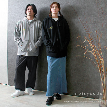 noisycode トップス パーカー ジップパーカー オリジナル レディース メンズ ブランド デザインパーカー ペア 綿100% 長袖 分厚い 厚い 冬 秋 9.7オンス