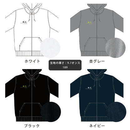 noisycode トップス パーカー ジップパーカー レディース メンズ ブランド ペア 綿100% 長袖 分厚い 厚い 冬 秋 9.7オンス ロゴ トップス ペアルック