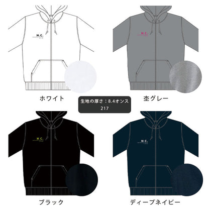 noisycode トップス パーカー ジップパーカー オリジナル レディース メンズ ブランド デザインパーカー プリント ロゴパーカー ペア 綿100% 長袖 おしゃれ