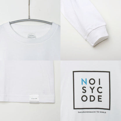 noisycode tシャツ オリジナル レディース メンズ ブランド デザインtシャツ ペア 綿100% 長袖 おしゃれ プルオーバー プリント ロゴ 文字 英字 プルオーバー テ