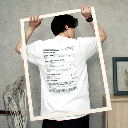 noisycode tシャツ オリジナル コード タグ 暗号 レディース メンズ ブランド デザインtシャツ ペア 綿100% 半袖 おしゃれ プルオーバー プリント ロゴ 文字 英