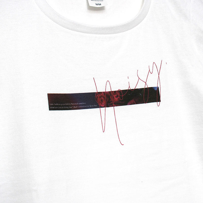 noisycode tシャツ オリジナル 薔薇 バラ ばら レディース メンズ ブランド デザインtシャツ ペア 綿100% 半袖 おしゃれ プルオーバー プリント ロゴ 文字 英字
