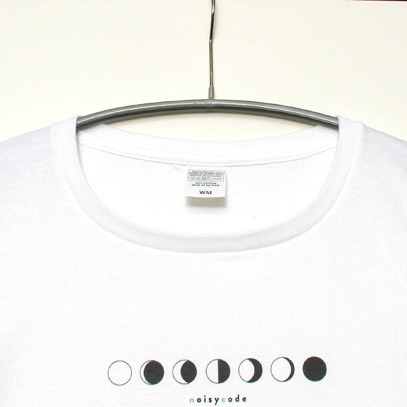 noisycode tシャツ オリジナル 月 moon ルナ レディース メンズ ブランド デザインtシャツ ペア 綿100% 半袖 おしゃれ プルオーバー プリント ロゴ 文字 英字