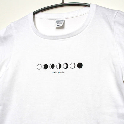 noisycode tシャツ キッズ 女の子 男の子 オリジナル 月 moon ルナ ブランド 家族 お揃い デザインtシャツ ペア 綿100% 半袖 おしゃれ プルオーバー プリント ロ