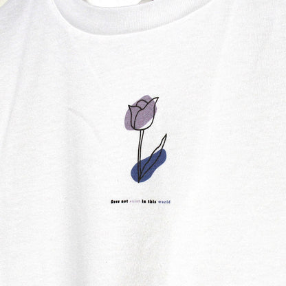 noisycode tシャツ キッズ 女の子 男の子 オリジナル チューリップ 花 絵 ブランド 家族 お揃い デザインtシャツ ペア 綿100% 半袖 おしゃれ プルオーバー