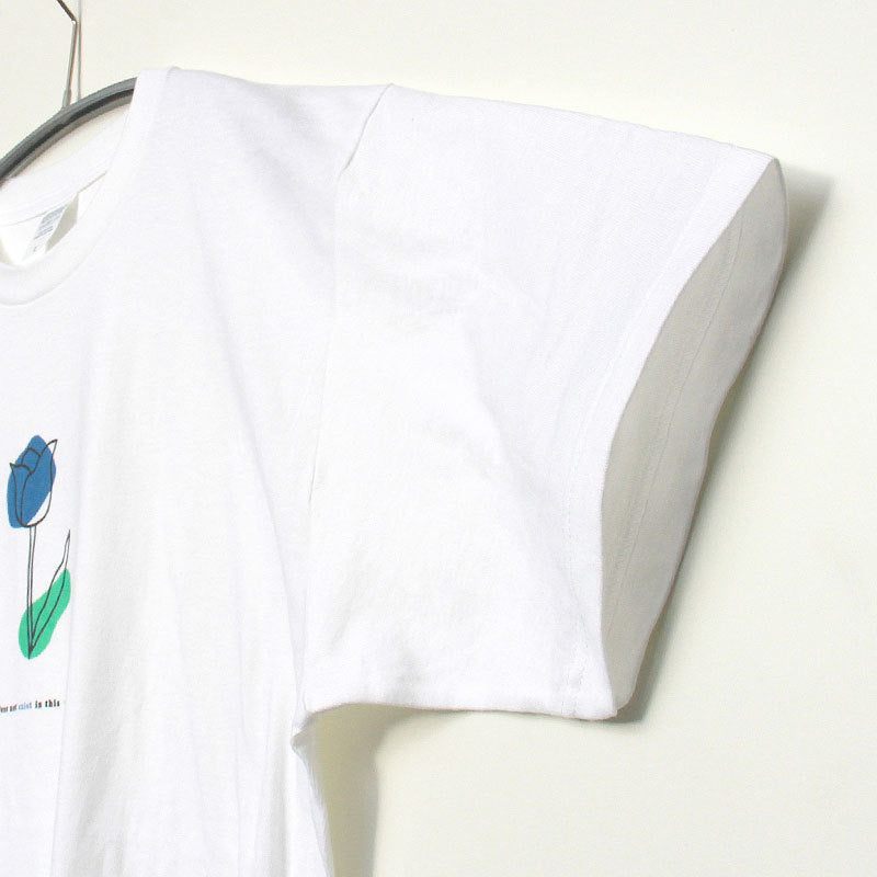 noisycode tシャツ オリジナル チューリップ 花 絵 レディース メンズ ブランド デザインtシャツ ペア 綿100% 半袖 おしゃれ プルオーバー プリント ロゴ 文字